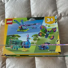 LEGO Creator 3-in-1 31157 Exotic Peacock Set 355 Pieces Peacock/Butterfly-NOB