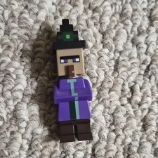 LEGO Plastic Minifigure w/ Purple Torso, Brown Legs & Black Hat