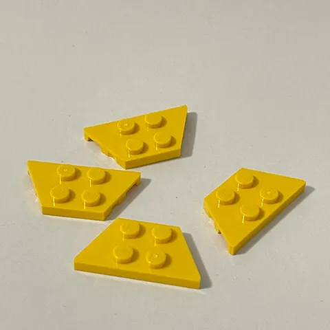Lego 51739 Yellow Replacement Add-on Pieces Parts Lot of 4