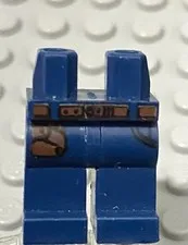 LEGO Minifig Legs, Dark Blue With Brown Belt Pattern