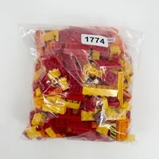 Lego Bulk Lot Color Sorted Yellow Orange Red Mix 1 Pound Pieces Parts Bricks