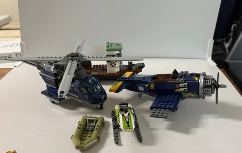 LEGO Vehicles Lot - Helicopter, Airplane, Boat, Sailboat, Jet Ski & Dinghy