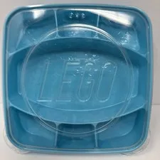 LEGO Dots Blue 7 Compartment 8.5" Storage Container Sorting Case w/ Snap Lid
