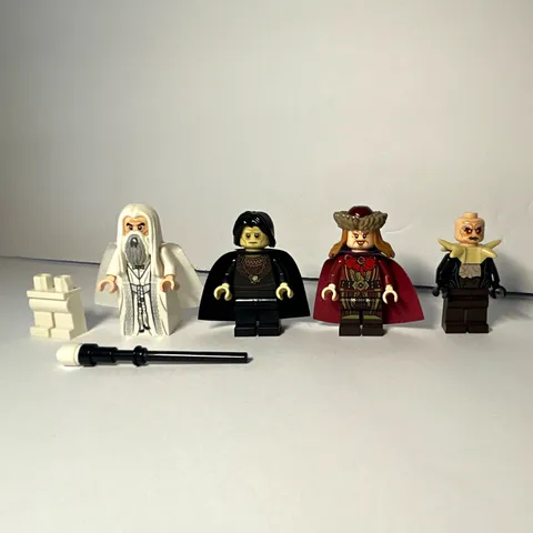 LEGO Saruman (lor074) Grima Wormtongue (lor072) LOTR Minifigure Lot of 4