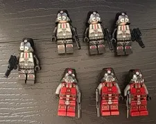LEGO Minifigure - Sith Troopers -  sw0436 x3 & sw0443 x4