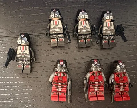 LEGO Minifigure - Sith Troopers -  sw0436 x3 & sw0443 x4