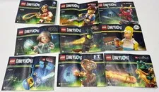 Lego Dimensions - Lot of 9 INSTRUCTION MANUAL BOOKLETS ONLY!
