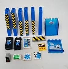LEGO Arctic 6575 replacement stickered parts, printed parts, decorated parts