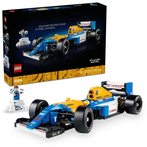 LEGO Icons 10353 Williams Racing FW14B Nigel Mansell F1 Car 799 pcs
