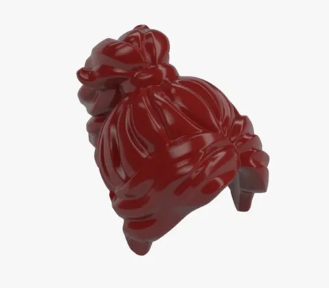 LEGO ® minifigure hair woman new dark red 28432 element 6530916 hairpiece reddish brown