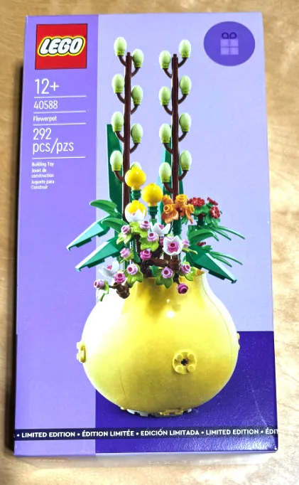 LEGO 40588 Flowerpot Botanicals GWP 292pcs NEW Sealed Limited Display Set
