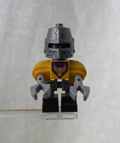 Lego Minifigure Axl Bot nex060 Nexo Knights 2016 Bright Light Orange Shoulders