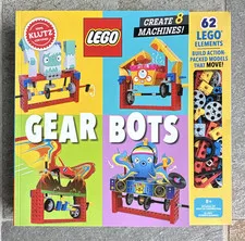 LEGO Klutz Gear Bots Book & Kit 62 Pieces Book Included Ages 8+ Set 60345