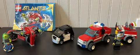 LEGO Set Lot of 3 - 8057, Emmet's Car, 7942 - Mostly Complete