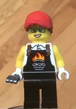 LEGO Female Minifig Barbecue Grill Pit Master Outdoor Cook Chef Restaurant
