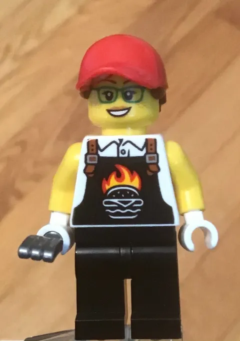 LEGO Female Minifig Barbecue Grill Pit Master Outdoor Cook Chef Restaurant