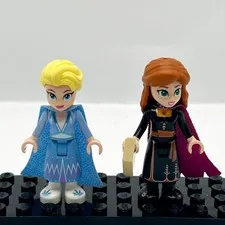 LEGO Disney Princesses FROZEN Anna & Elsa Minifigures / Minidolls Set EUC