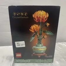 Lego 10368 Chrysanthemum Botanicals Collection 278 Pieces 18+ SEALED scuffed box
