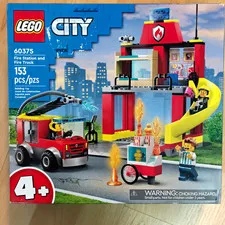 LEGO City Fire 60375 Fire Station and Fire Truck 153pcs Learn to Build 4+