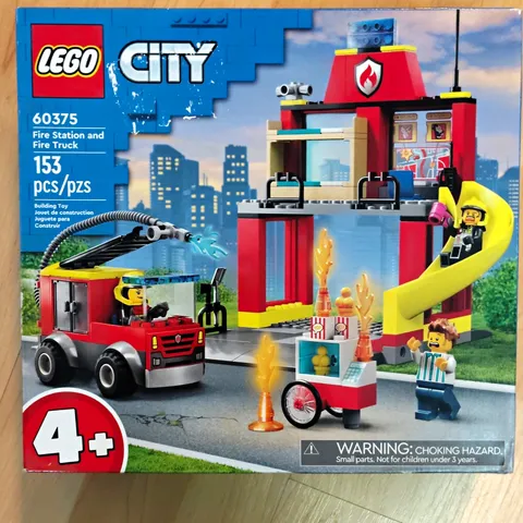 LEGO City Fire 60375 Fire Station and Fire Truck 153pcs Learn to Build 4+