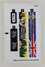 Sticker Sheet 40220stk01a 26661 Genuine From Lego Set 40220 Mini London Bus