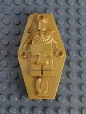 Lego Pearl Gold Coffin Lid with Mummy - Used