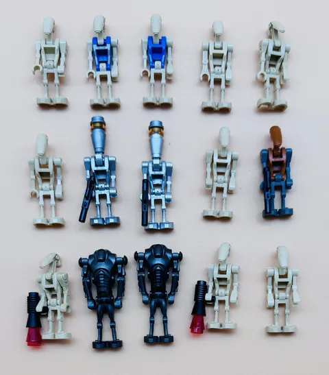 (15) LEGO Star Wars Battle Droid Lot Assassin Droid Rocket Droid Pilot Droid