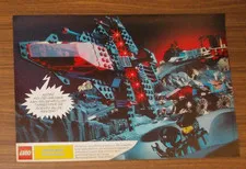 Rare Advertising Lego Space Police 6781 Striker 6990 Monorail Transport 1989