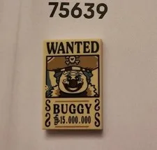 Lego One Piece Wanted Poster Buggy