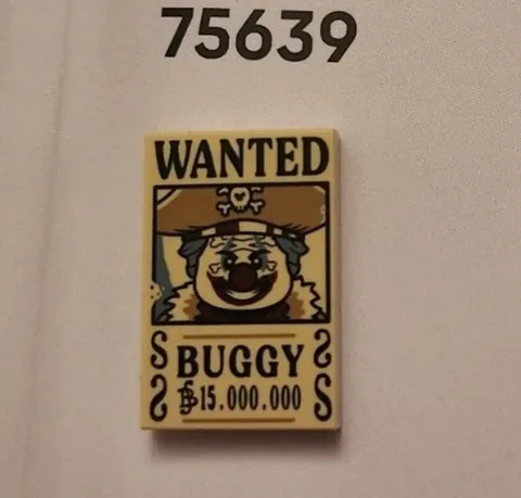 Lego One Piece Wanted Poster Buggy