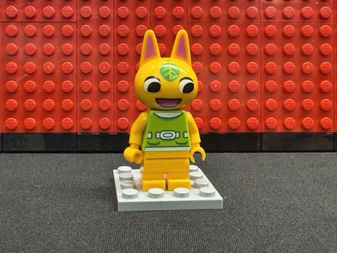 LEGO Animal Crossing TANGY Minifigure Cat w Leaf ani011