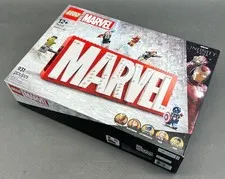 LEGO Marvel Logo & Minifigures Collectible Building Toy 76313