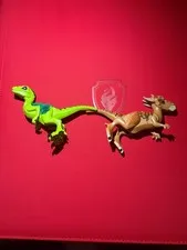 LEGO Jurassic World Stygimoloch and velociraptor Dino Minifigures