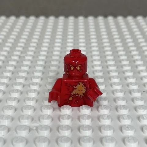 LEGO ninjago Nrg Kai Minifigure Torso no crack head is scratched 