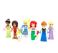 LEGO Disney Princess Mini Doll Bundle 6 Figures Anna Elsa Ariel Moana Tiana