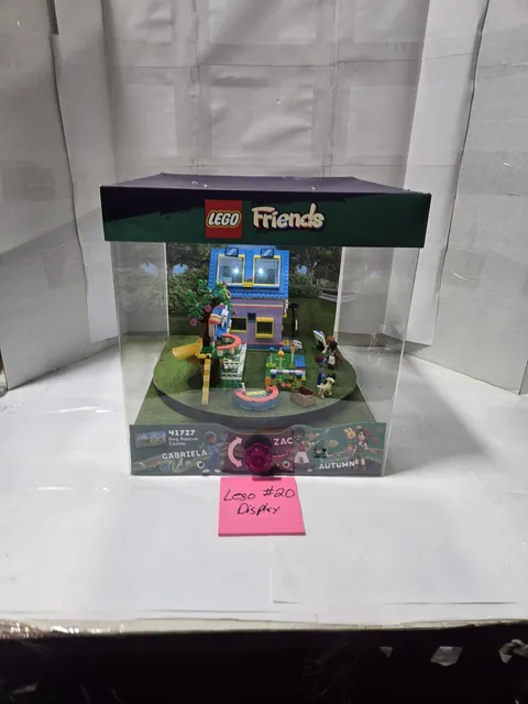 LEGO Friends 41727 Dog Rescue Center Lighted Store Display Case Clear Acrylic