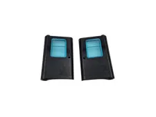 Lego® 9V 12V TRAIN Railway Doors Set Left Right BLACK Glas BLUE