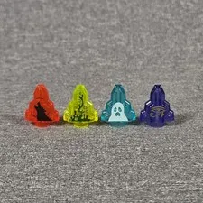 Lot of 4 Lego Moonstones - Ghost, Eye of Horus, Swamp Gas, Werewolf - Great Cond