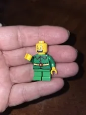 LEGO Minifigure  Green BAM Holiday Elf Body  Yellow Belt Santa Holiday