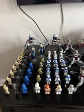 LEGO Star Wars Minifigure Lot Clone Troopers & Battle Droids w/ Vehicles
