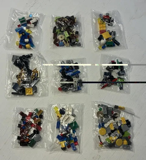 Lot of 9 LEGO Sealed Bags From Unknown Sets