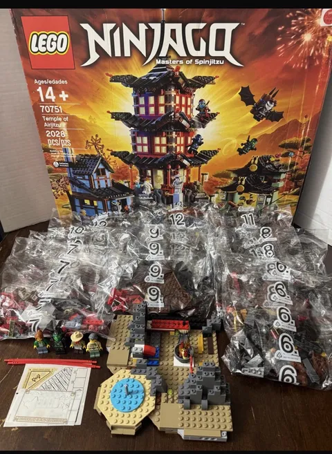 LEGO 70751 Temple of Airjitzu Incomplete Set W/Box No Manual – Read Description