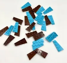 LEGO Mixture Lot Wedge, Plate 4x2 inv.640