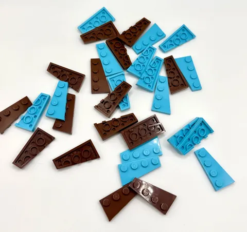 LEGO Mixture Lot Wedge, Plate 4x2 inv.640