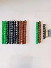 LEGO Heads, without faces,  Lot  130 - Solid colors