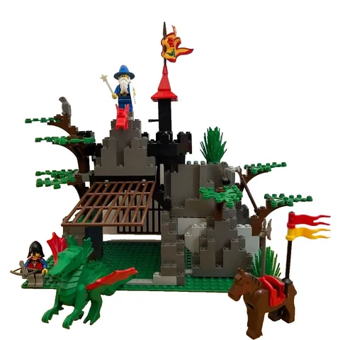 LEGO 6076 Dark Dragon's Den Castle Dragon Knights 1993 without Box Missing