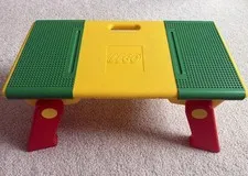 Vintage 1994 LEGO Play Storage Table Folding Legs 2 Storage Compartments