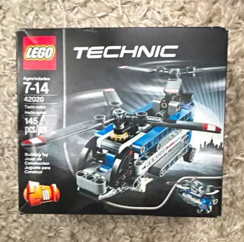LEGO Technic Twin-rotor Helicopter 42020 2-in-1 Complete Set 145 pcs