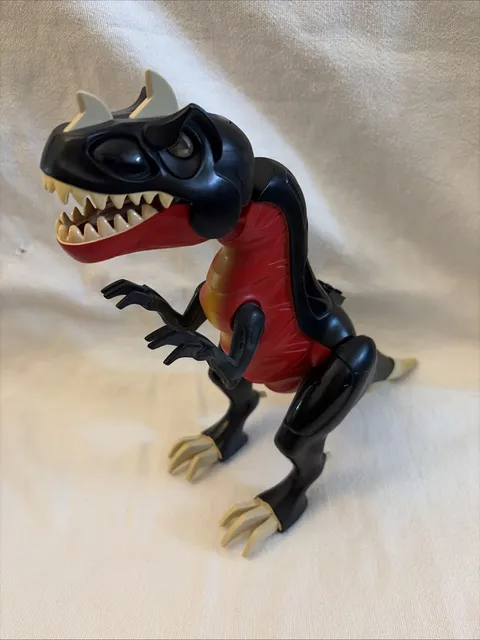 Lego T-Rex Black and Red Mutant Dinosaur 7477 Dino Attack *Lights Work*