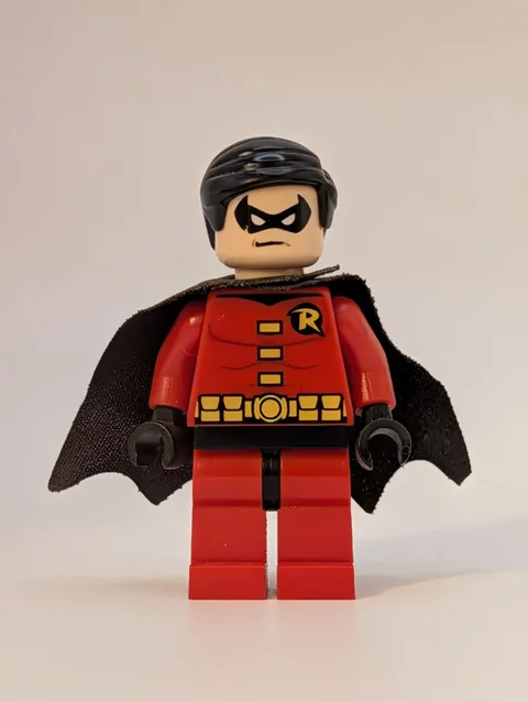 Robin Genuine LEGO Minifigure SH0011 DC Batman 6860 Black Cape Retired